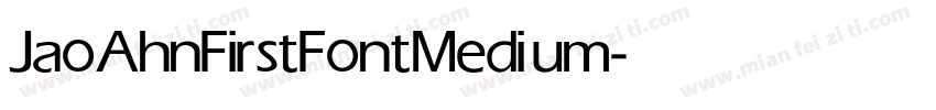 JaoAhnFirstFont Medium字体转换